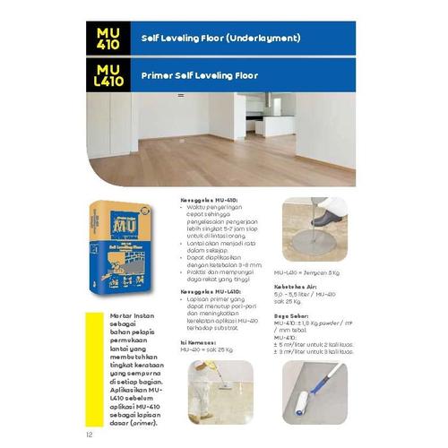 Jual MORTAR UTAMA - MU L410 - Primer Self Leveling Floor | 5 Kg ...