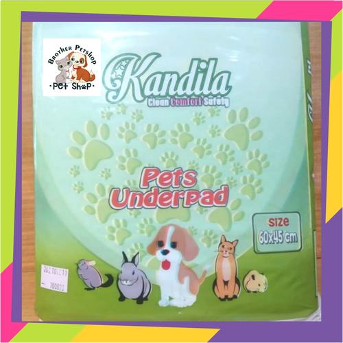 Foto Produk Kandila Underpad Alas Kandang Pipis 60x45cm Isi 20 Pcs Pets Underpad dari Brother Petshop