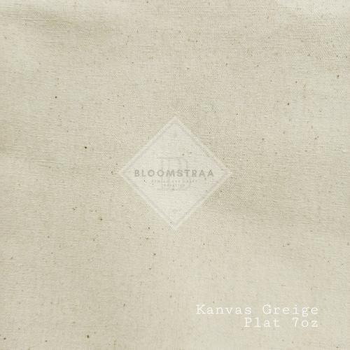 Foto Produk Kain Kanvas Greige Plat 7oz Bahan Katun Natural Canvas cotton Fabric dari Bloomstraa