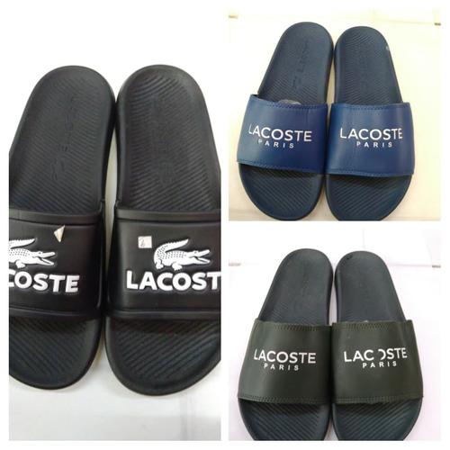 Foto Produk sendal karet slip on Lacoste - Hitam dari SILITONGA SPORT