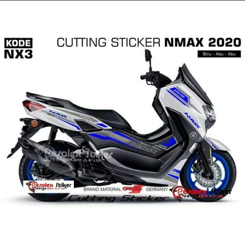 Foto Produk STRIPING NEW NMAX 2020 MOTOR PUTIH 3 PILIHAN WARNA STICKER dari zerowaste
