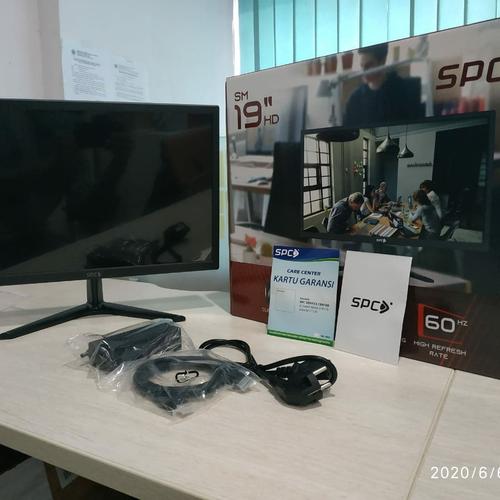 Foto Produk SPC Monitor Komputer LED 19 inch HD, Garansi Resmi dari SPC Official