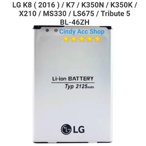 Foto Produk Baterai Batre LG K8 K7 MS330 LS675 Tribute 5 BL-46ZH Original Battery dari Cindy acc shop