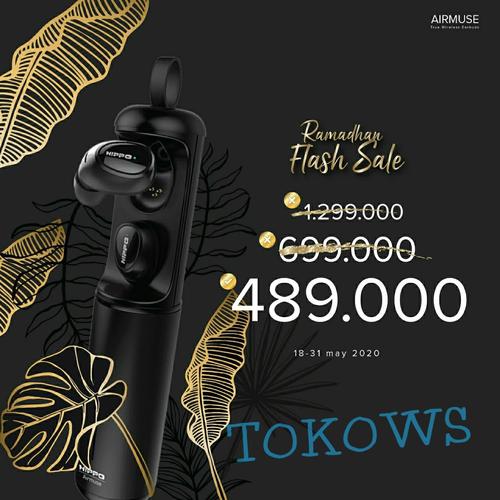 Foto Produk Handsfree Hippo AIRMUSE Bluetooth V.50 dari TOKOWS