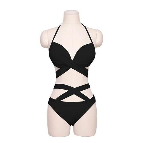 bikini murah baju renang wanita dewasa swimsuit murah tankini import  Hitam, M di Sexy8 Official Store Jakarta Tokopedia - Main Image