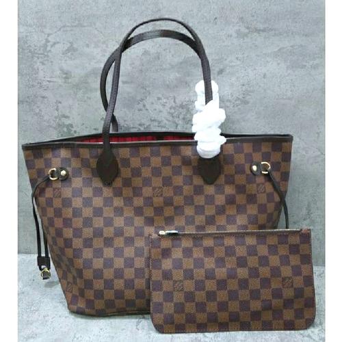 Jual Tas LV Neverfull Canvas GM Damier Ebene Merah Tote Pouch ORIGINAL -  Jakarta Utara - TAS ORI JAKARTA | Tokopedia