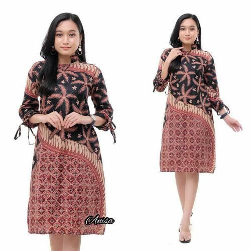 Foto Produk dress batik modern tunik batik motif abstrak dari CV SUMBER HARAPAN