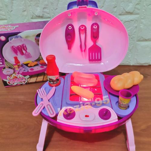 Foto Produk Mainan Masak Masakan Barbeque Koper - BBQ koper dari KEZIA-95