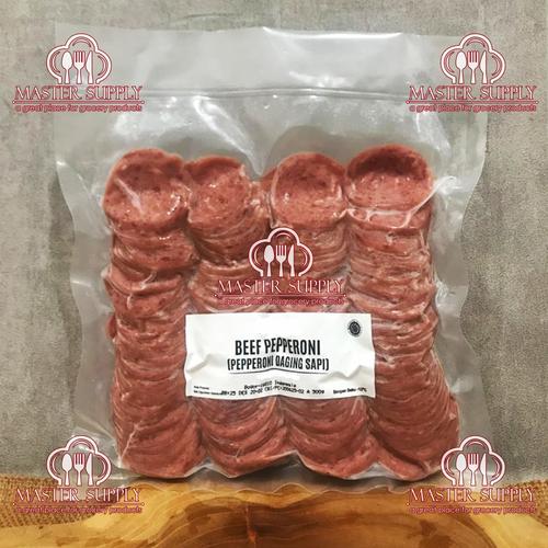 Jual BEEF PEPPERONI PIZZA 500 GR / TOPPING DAGING SAPI PIZZA ENAK / HALAL Jakarta Barat