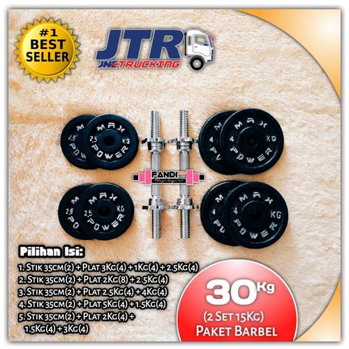 Foto Produk Barbel / DUMBBELL 30KG - 2 SET 15KG dari Fandi Shop