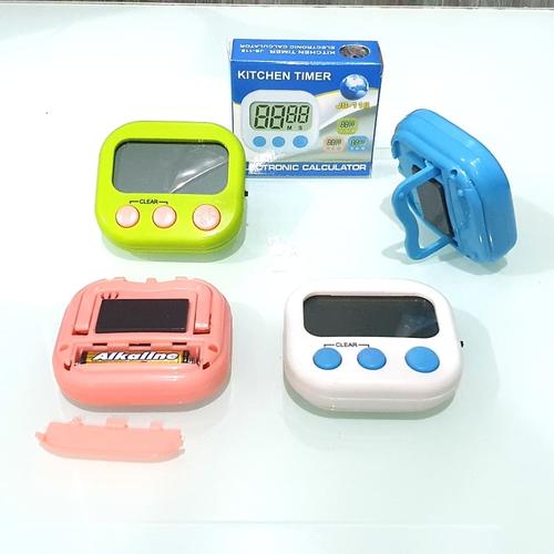 Foto Produk Digital Kitchen Timer Stopwacth Alarm Dapur Roti Masak - Merah Muda dari tobakoeku