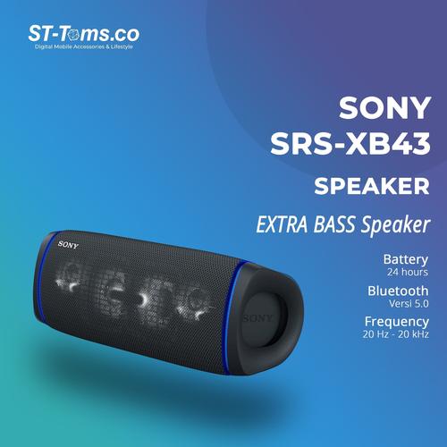 Jual Sony SRSXB43 / SRS XB43 Extra Bass Portable Bluetooth Speaker