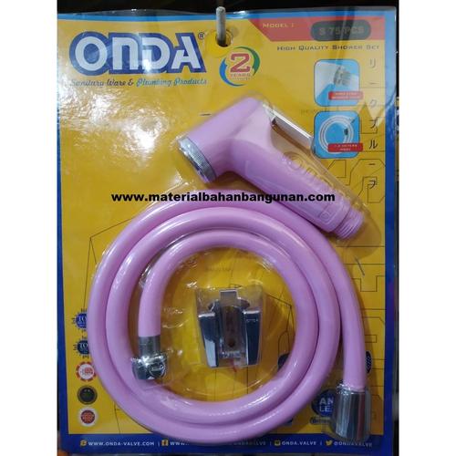 Jual Shower Bidet Onda Pink Selang Semprotan Toilet WC Closet duduk