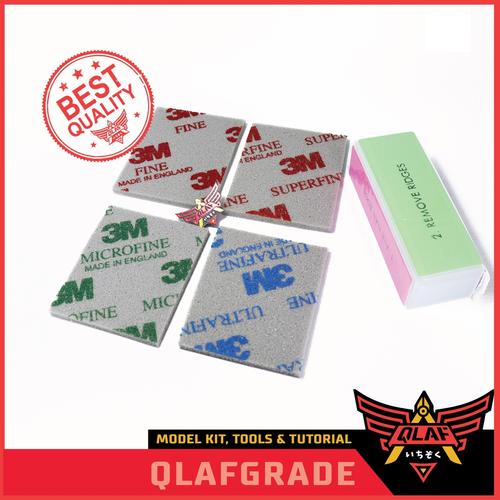 Gambar 3M Sanding Sponge SET + POLISHER - Amplas polish Gundam Model Kit Tool dari Wahkhilaf undefined Tokopedia