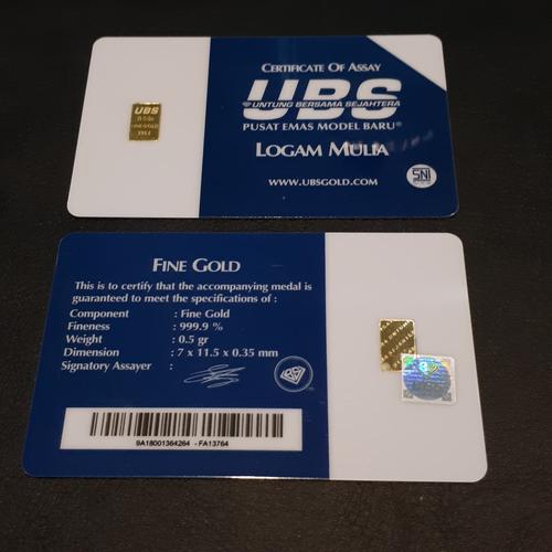 Foto Produk UBS 1/2 0,5 SETENGAH GRAM dari Twinboy Memorabilia