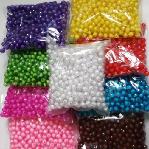 Foto Produk Mote Bola Diameter 10mm-Mote Manik Manik 30gram - Putih dari Lestary_shop
