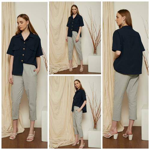 Jual Jumbo Oversized Boyfriend Linen 