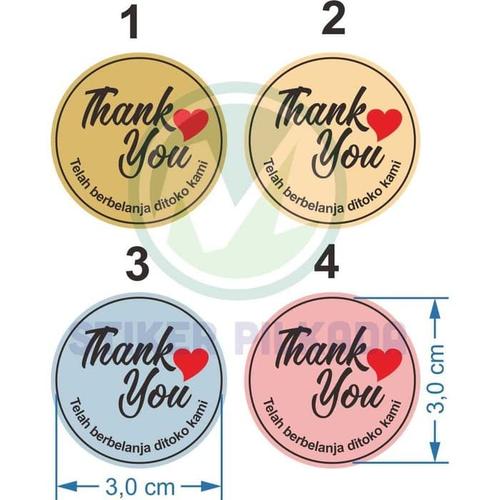 Jual Sticker Thank You Terima Kasih Telah Berbelanja Uk 3cm Kab Jombang Stiker Pilkada Jatim Tokopedia