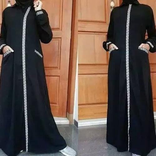 Foto Produk JUBAH TERBARU GAMIS ABAYA ARAB HITAM BY MOON ABAYA BY dari Abaya Gamis Jubah