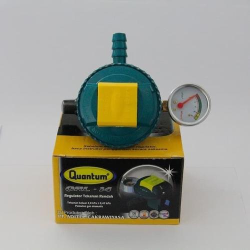 Jual Kepala Regulator Gas Quantum QRL 14 dengan meteran Jakarta Utara