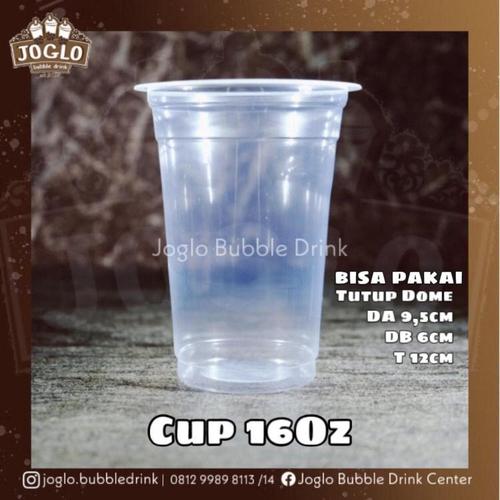Jual CUP / GELAS PLASTIK 16 OZ CUP 16Oz JOGLO BUBBLE DRINK Kota