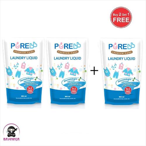 Foto Produk PURE BABY Liquid Laundry Refill 900 ml B2G1 dari BAYININJA