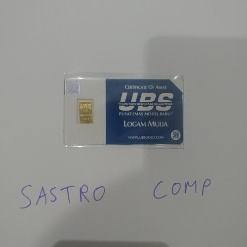 Gambar emas batangan 1 gram UBS dari Sastro Comp Kota Semarang Tokopedia
