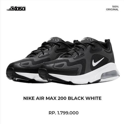 Jual NIKE AIR MAX 200 BLACK WHITE - Kota Bandung - Akasafootstore |  Tokopedia