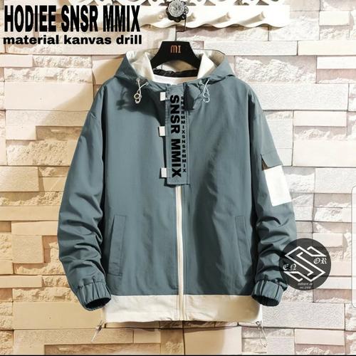 Foto Produk jaket bomber pria canvas hoddie SNSR MMIX ORIGINAL dari playjeans