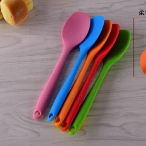 Foto Produk Spatula sendok silikon - Sendok silikon tahan panas anti lengket - Kuning dari Jeep Kitchen Store
