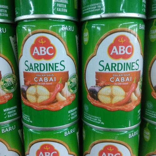 Foto Produk ABC Sardines Dalam Saus Cabai 155g dari cubeecubee