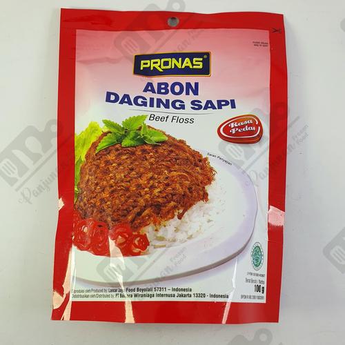 Foto Produk Pronas Abon Sapi Pedas (Kemasan Ziplock) 100 gram dari PANJUNAN FROZEN FOOD