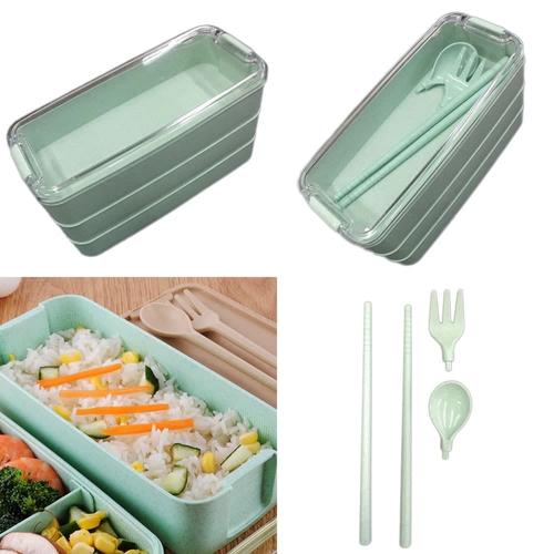 Jual Kotak Makan Rantang Bekal Tempat makan lunch box set 3 susun Layer ...