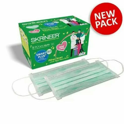 Foto Produk Masker Skrineer Smart Earloop 3ply Surgical mask medis 1box 50pcs dari 4Best_Shop