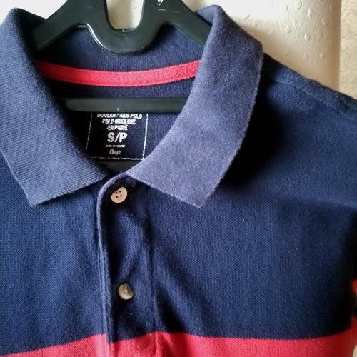 Jual GAP Polo Shirt, Red/Navy Stripes 