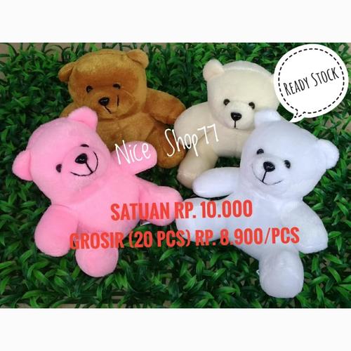 Foto Produk Boneka Bear Polosan / Bear Mini / Teddy Bear Murah - Putih dari Nice Shop77