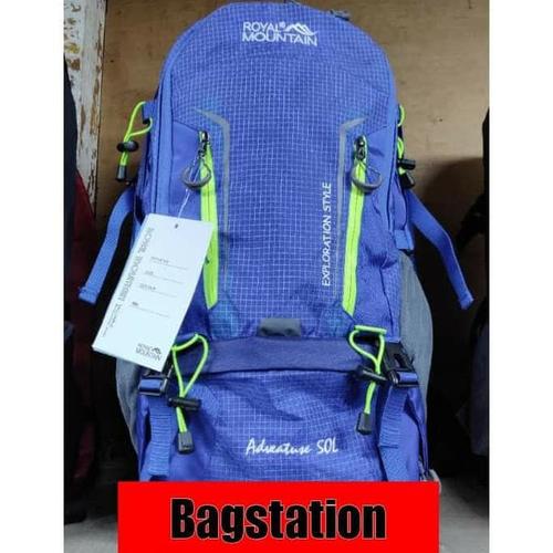 Foto Produk TAS RANSEL GUNUNG HIKING DAYPACK BACKPACK ROYAL MOUNTAIN 50L ORIGINAL - Biru dari BAGSTATION88