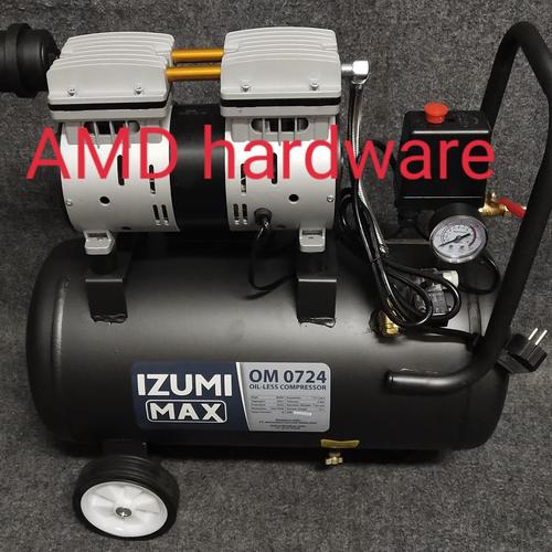 Foto Produk Mesin Compressor Oilless Kompresor oil-less angin 3/4HP 24L Izumi Jpn dari AMD HARDWARE