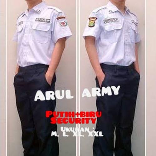 Foto Produk Seragam setelan pdh security / setelan pdh satpam / setelan pdh putih dari Arul army