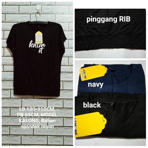 Foto Produk Atasan Kaos Kalong - Hitam dari narani.shop