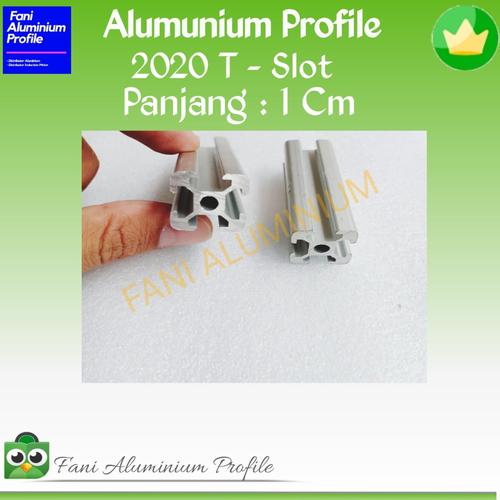 Foto Produk Aluminium profile series 2020 T-Slot PJG 1 Cm dari Fani Aluminium Profile