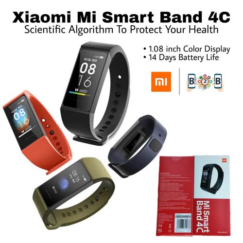 Foto Produk XIAOMI MI BAND 4C - Redmi Band 4 Xiaomi Smart Band Miband 4 C - Hitam dari b2b mobile
