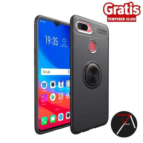 Jual Oppo A5s Invisible I Ring iRing Soft Case Cover Casing Tempered ...