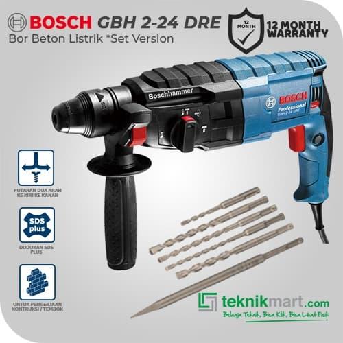 Combo Promo Bosch Gbh 2-24 Dre Rotary Hammer Free Mata Bor di Teknikmart  Tokopedia - Main Image