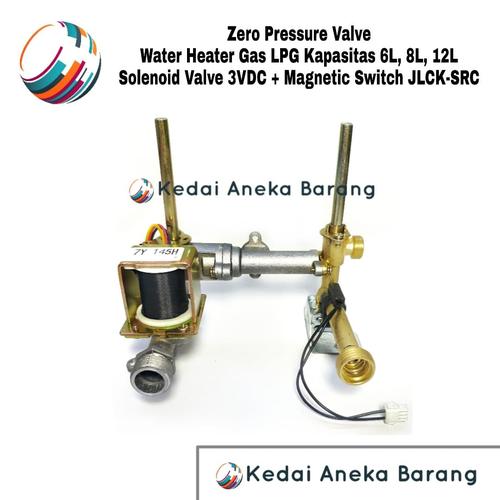 Jual Zero Pressure Valve Water Heater Gas LPG Solenoid 3V