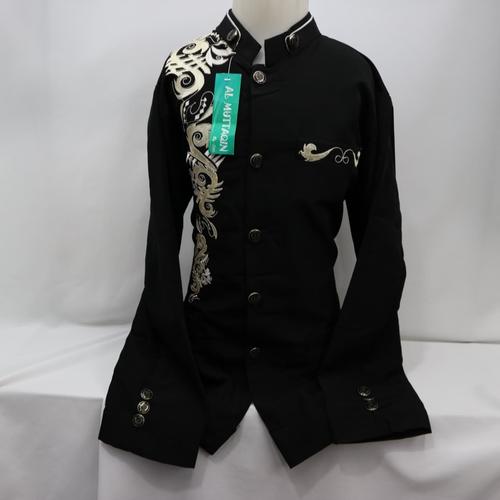 Foto Produk Baju Koko Jasko Jas Koko Muslim Anak Laki - laki Lengan Panjang Baru - Hitam, 13-14 tahun dari produsen baju koko