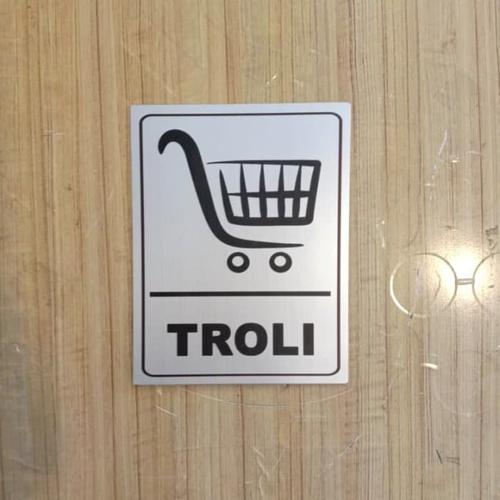 Jual SIGN LABEL TROLI UK 30X20CM K3 RAMBU LABEL TROLLEY - Jakarta Barat ...