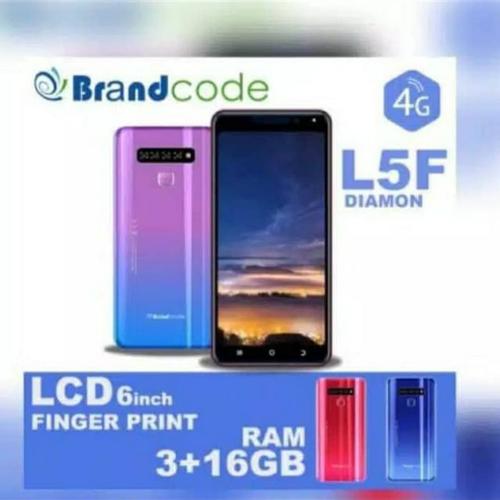 Jual Hp Brandcode L5f Diamond 4G Lte Android 3gb /16gb Finger Print