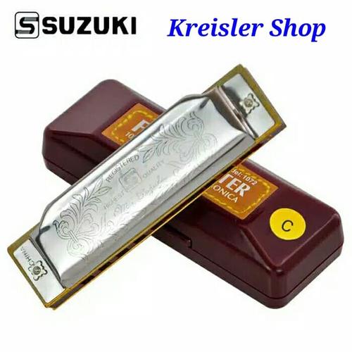 Foto Produk Harmonika Suzuki Folk Master 10 hole Diatonic Harmonica in C with case dari Kreisler Shop