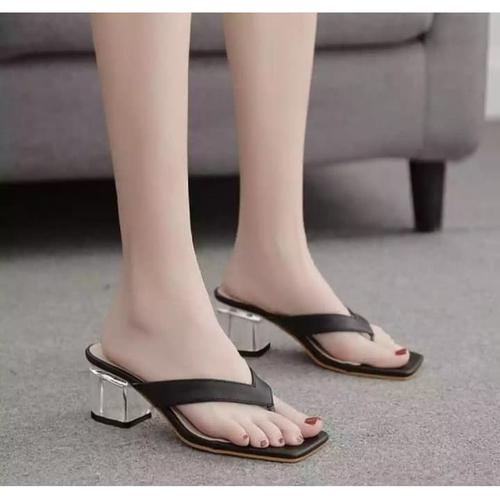 Jual Sandal Heels Wanita Hak Kaca 01 F MOCCA 39 Kab. Bogor Fdh Shoes Tokopedia